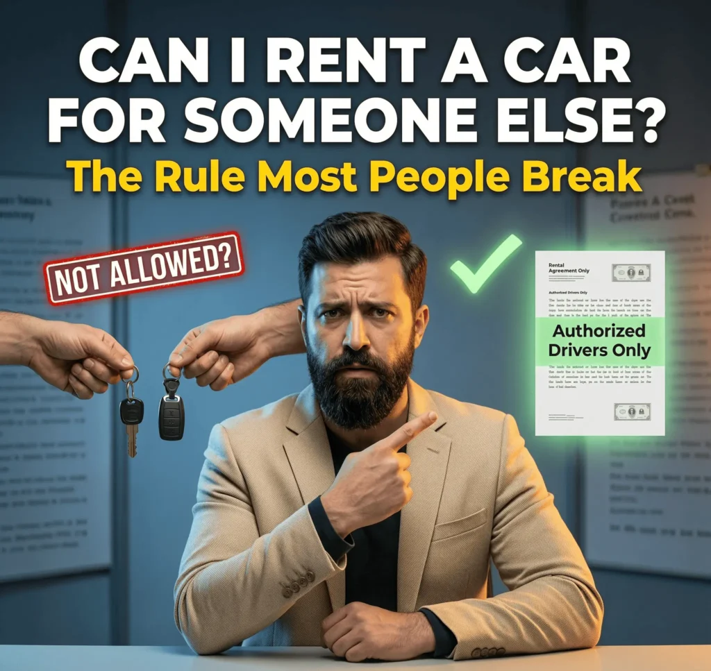 Can i rent a car for someone else to pick up