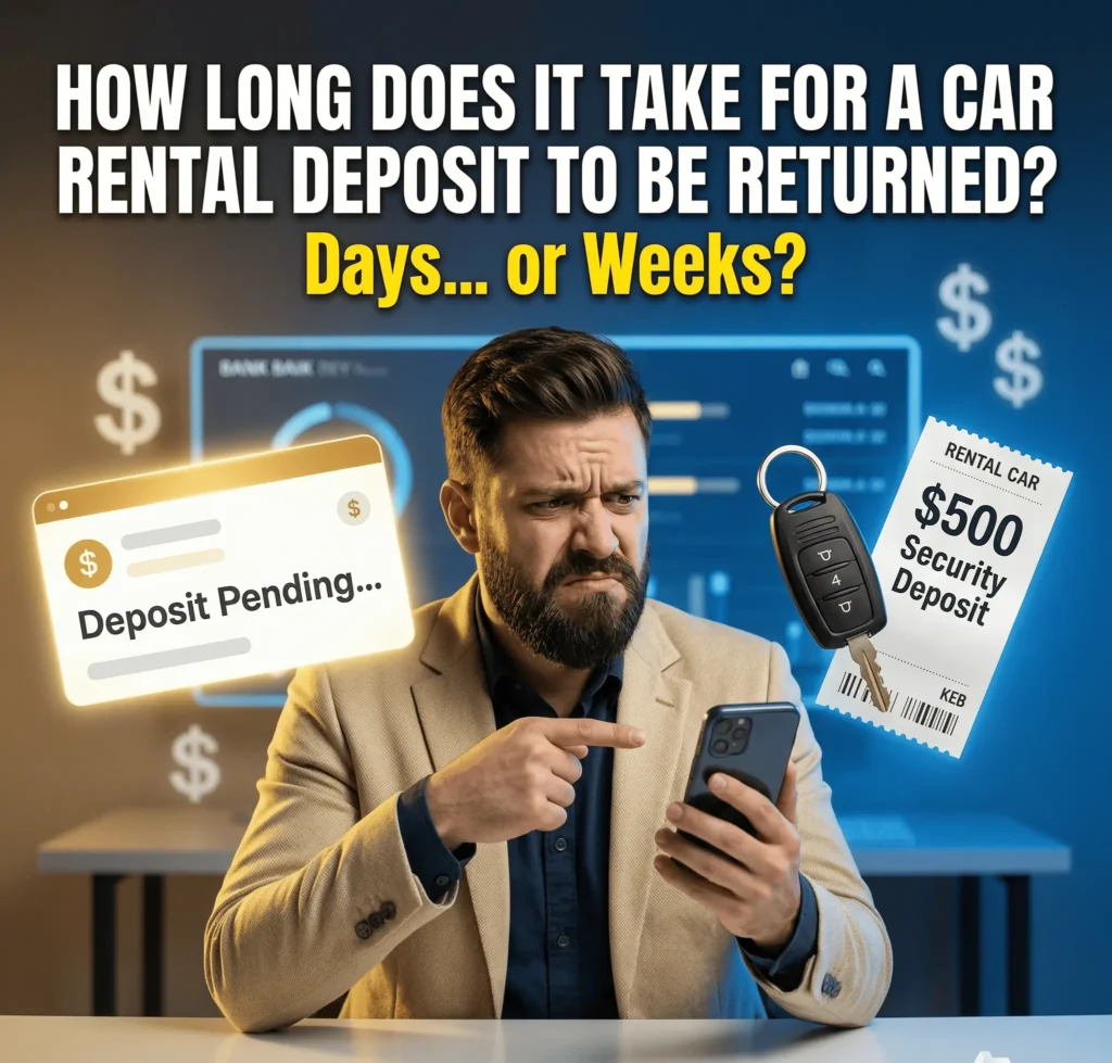 How long do car rental companies keep your deposit