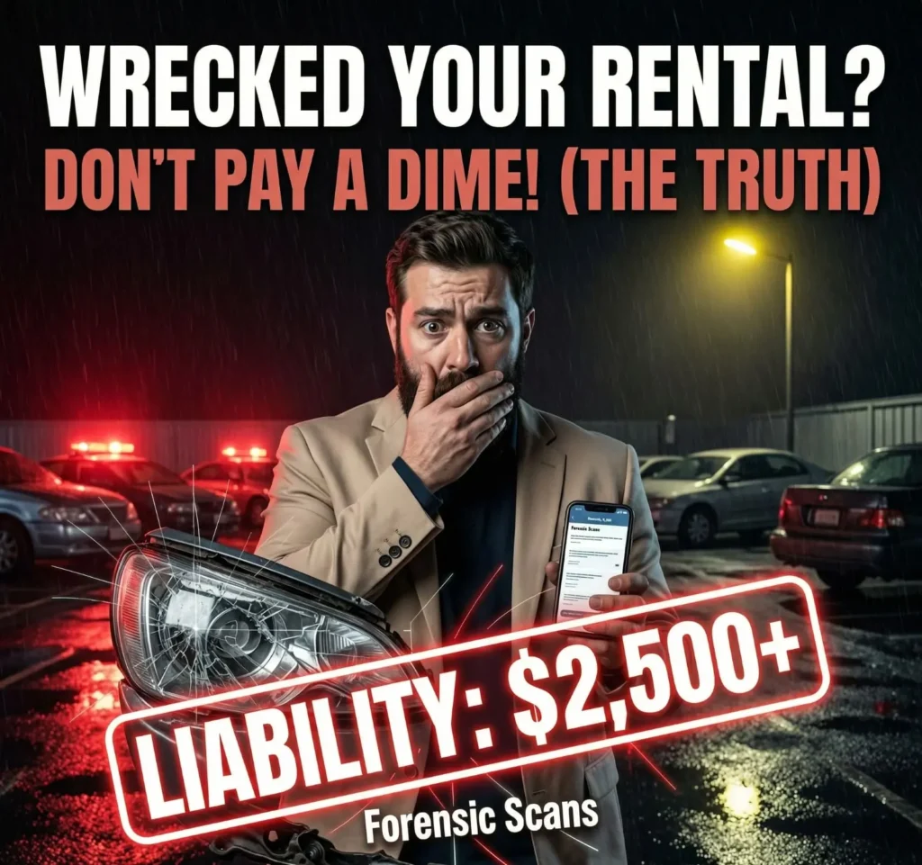 What happens if you wreck a rental car and are not an authorized driver