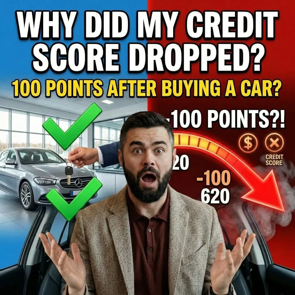 Why did my credit score drop so much after paying off my car